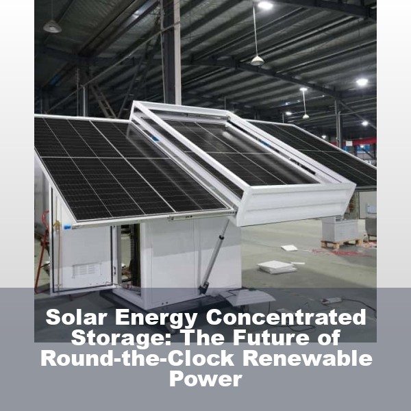 Solar Energy Concentrated Storage: The Future of Round-the-Clock Renewable Power